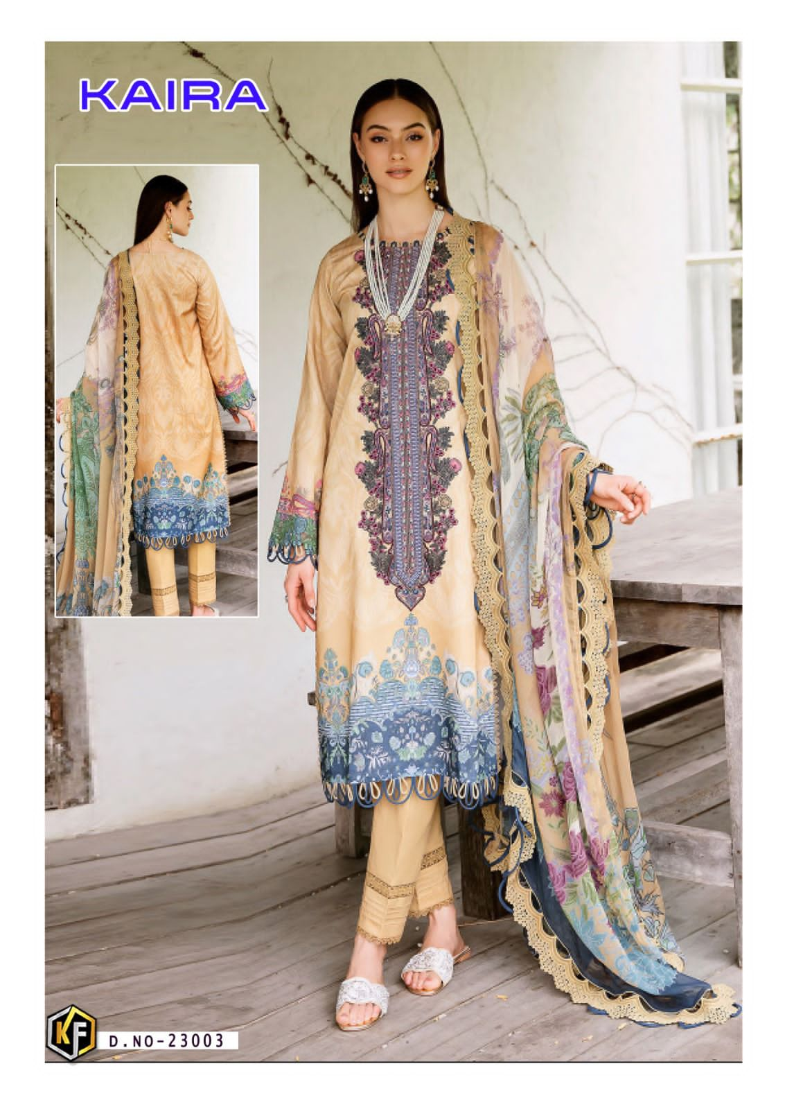 KEVAL FAB KAIRA VOL 23 LAWN KARACHI SUITS CATALOG