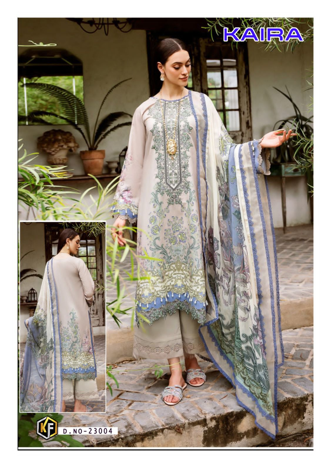 KEVAL FAB KAIRA VOL 23 LAWN KARACHI SUITS CATALOG