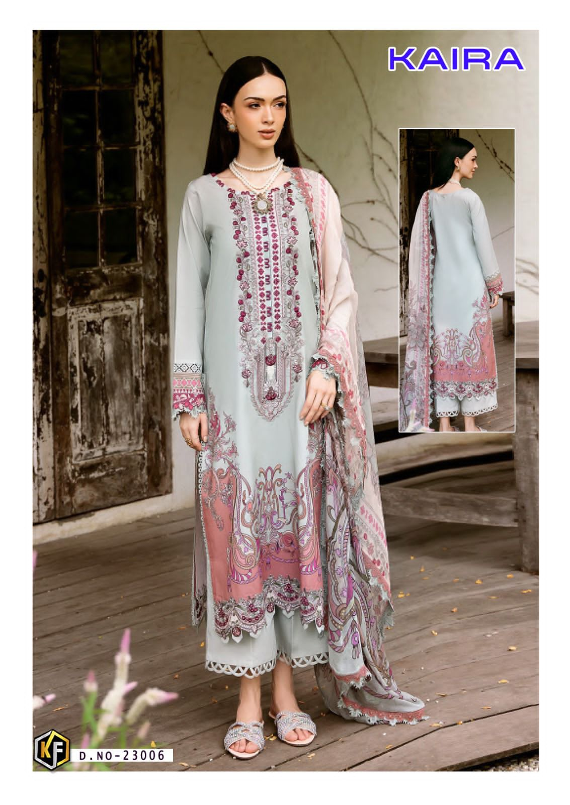 KEVAL FAB KAIRA VOL 23 LAWN KARACHI SUITS CATALOG