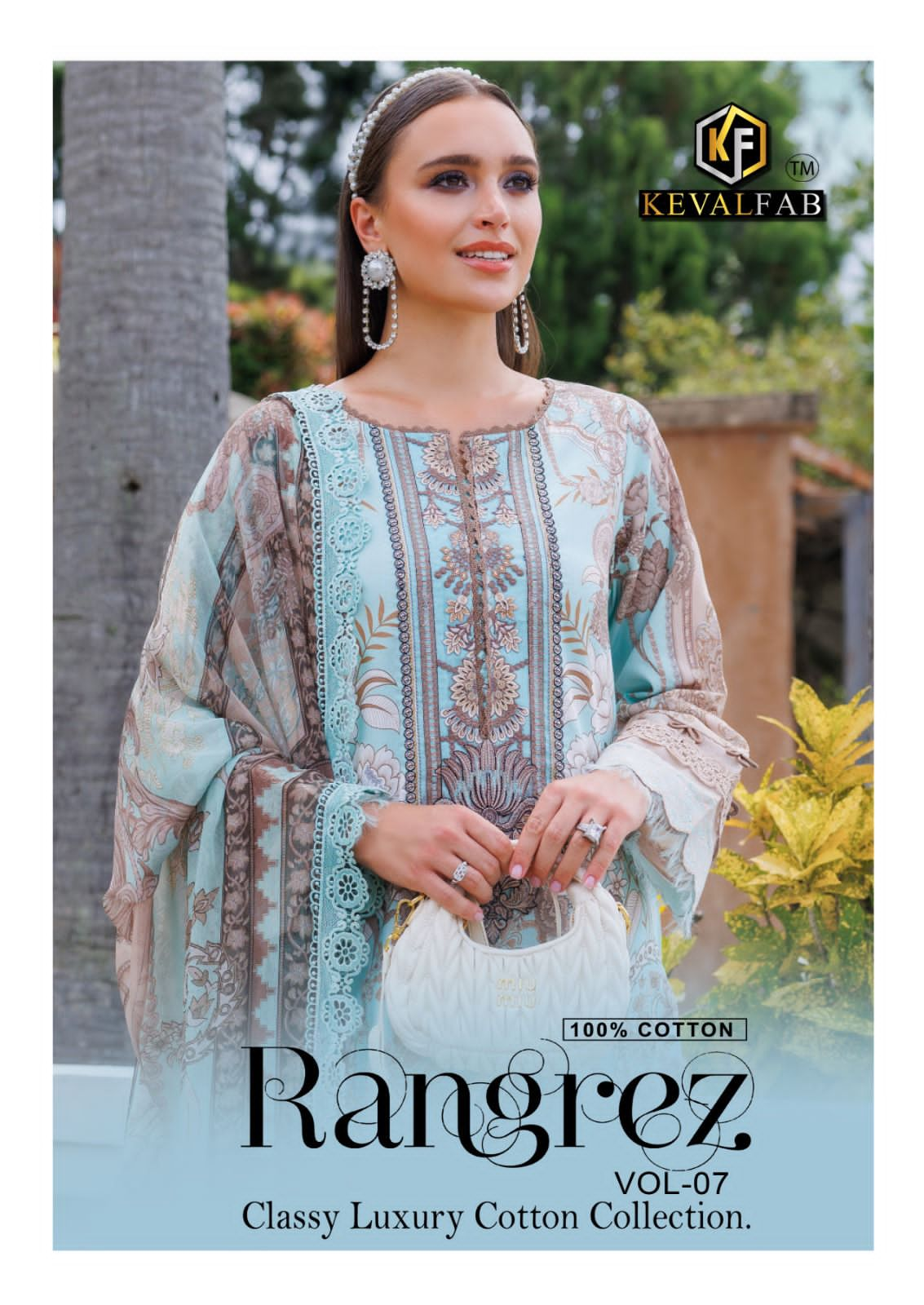 KEVAL FAB RANGREZ VOL 7 COTTON KARACHI SUITS