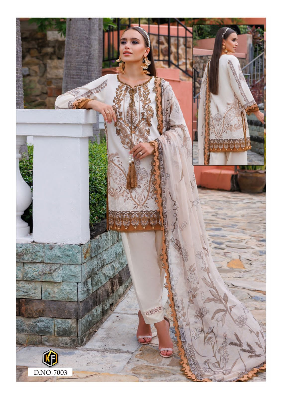 KEVAL FAB RANGREZ VOL 7 COTTON KARACHI SUITS