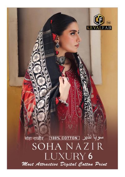 KEVAL FAB SOHA NAZIR VOL 6 LUXURY LAWN COLLECTION