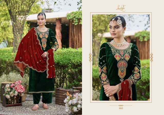 LEVISHA EK NAZAR VELVET SUITS SUPPLIER IN SURAT