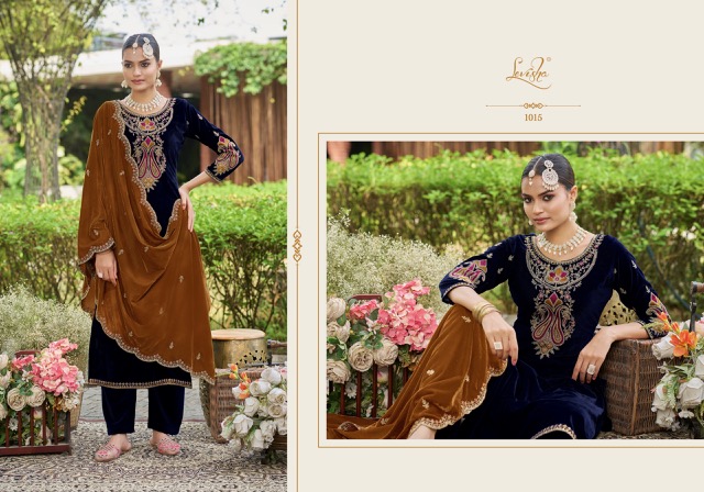 LEVISHA EK NAZAR VELVET SUITS SUPPLIER IN SURAT