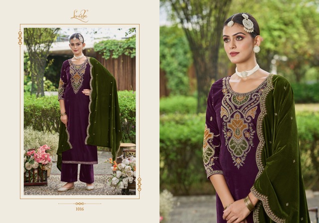 LEVISHA EK NAZAR VELVET SUITS SUPPLIER IN SURAT