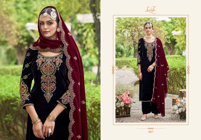 LEVISHA EK NAZAR VELVET SUITS SUPPLIER IN SURAT