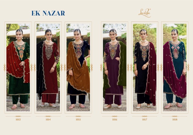 LEVISHA EK NAZAR VELVET SUITS SUPPLIER IN SURAT