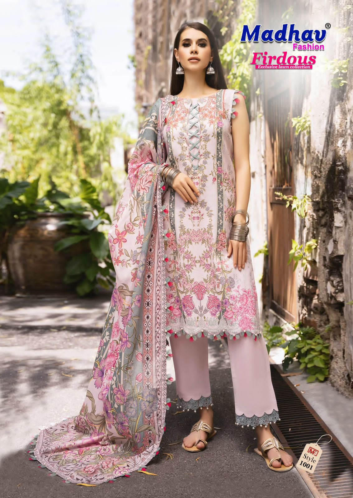 MADHAV FASHION FIRDOUS VOL 1 PURE LAWN SUITS