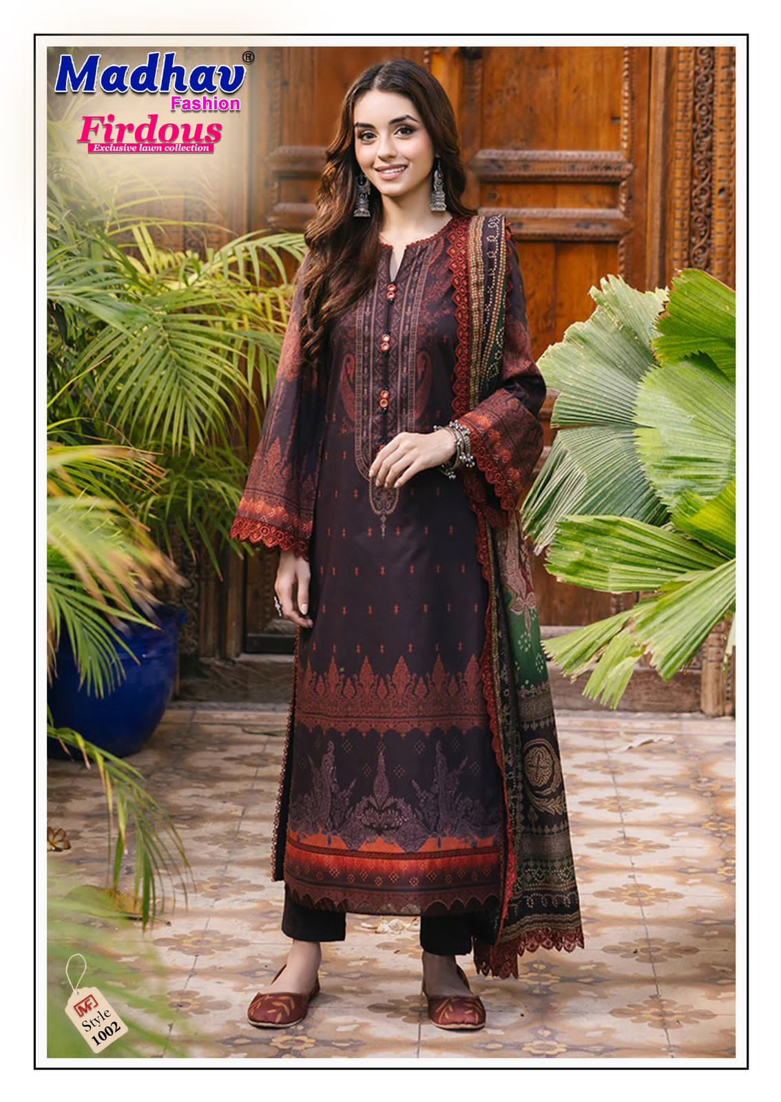 MADHAV FASHION FIRDOUS VOL 1 PURE LAWN SUITS