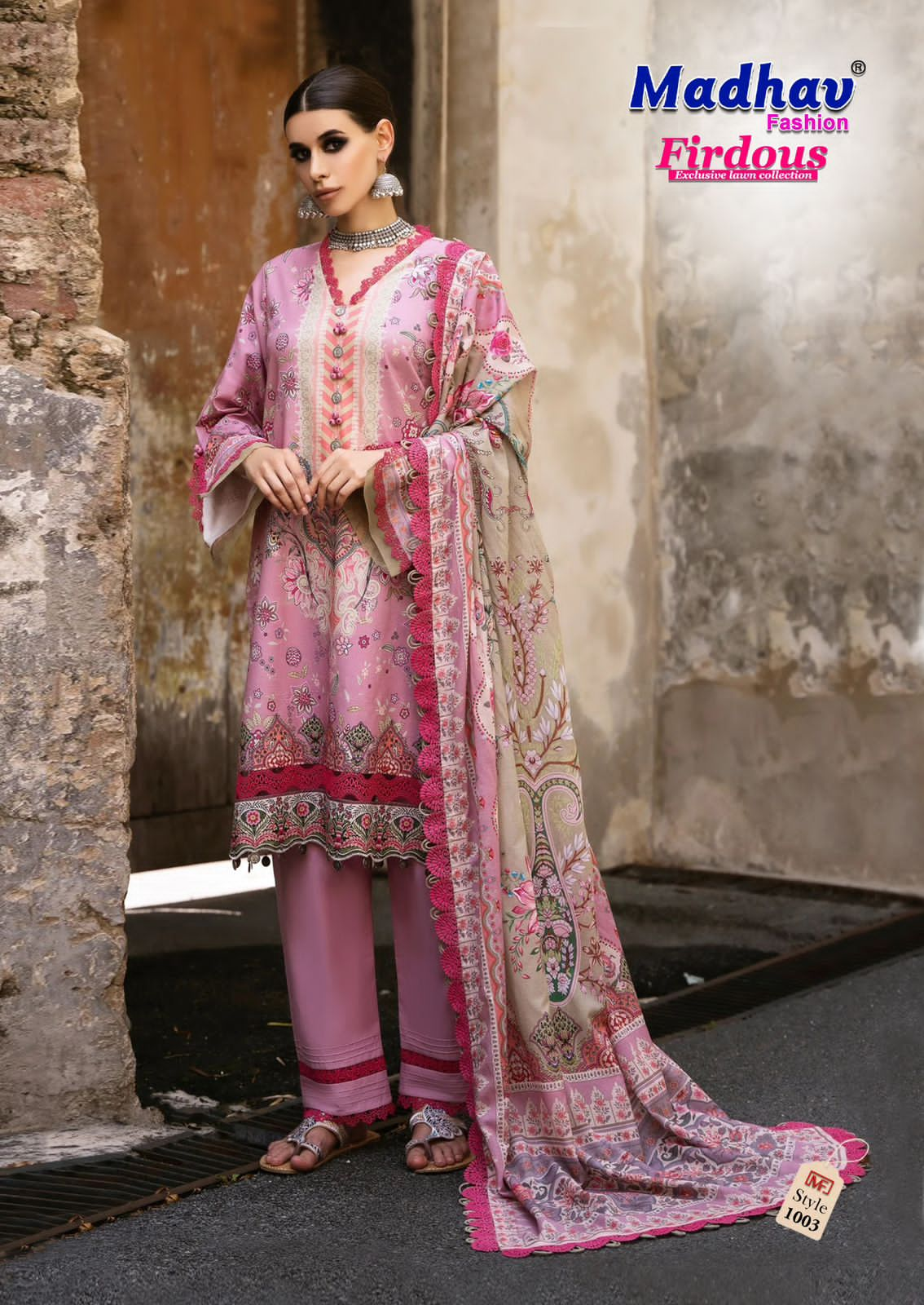 MADHAV FASHION FIRDOUS VOL 1 PURE LAWN SUITS