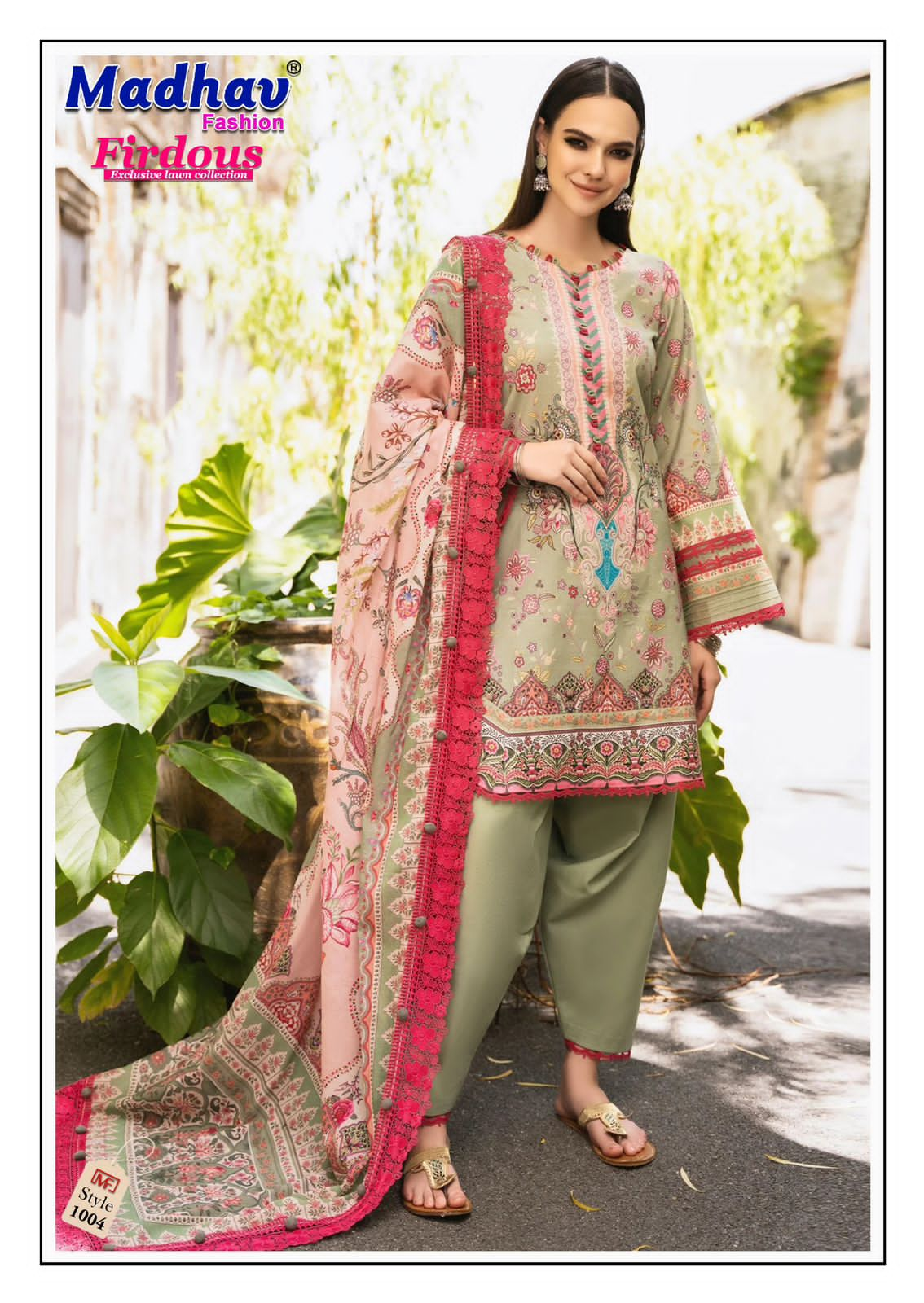 MADHAV FASHION FIRDOUS VOL 1 PURE LAWN SUITS