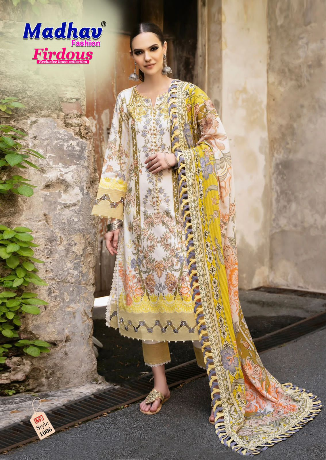 MADHAV FASHION FIRDOUS VOL 1 PURE LAWN SUITS