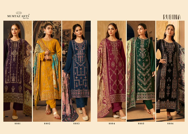 MUMTAZ ARTS RUBINA PASHMINA WINTER SUITS CATALOG