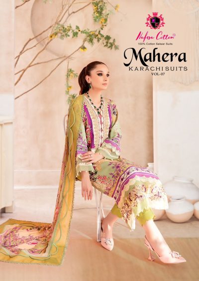 NAFISA COTTON MAHERA VOL 7 LAWN KARACHI SUITS