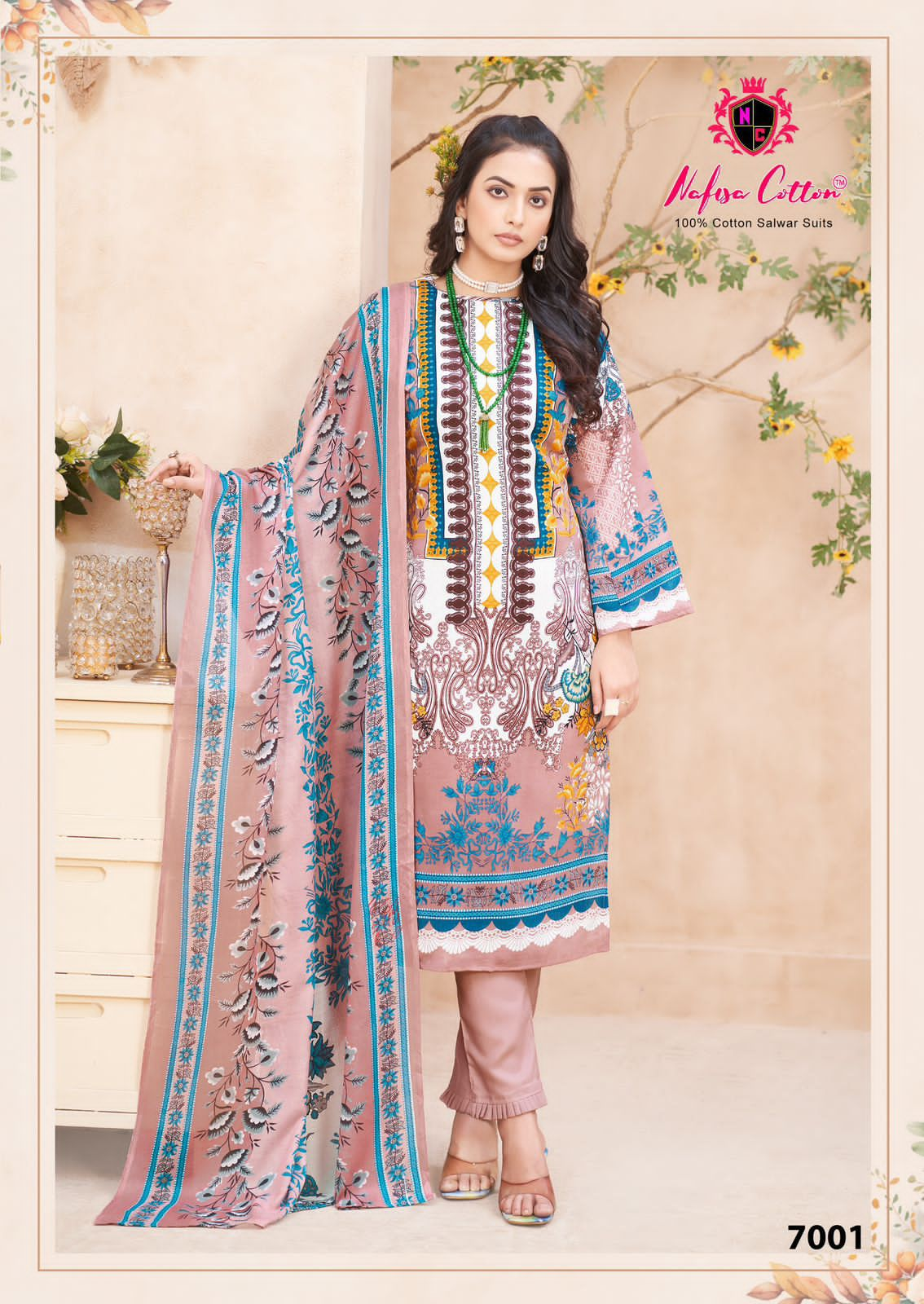 NAFISA COTTON MAHERA VOL 7 LAWN KARACHI SUITS