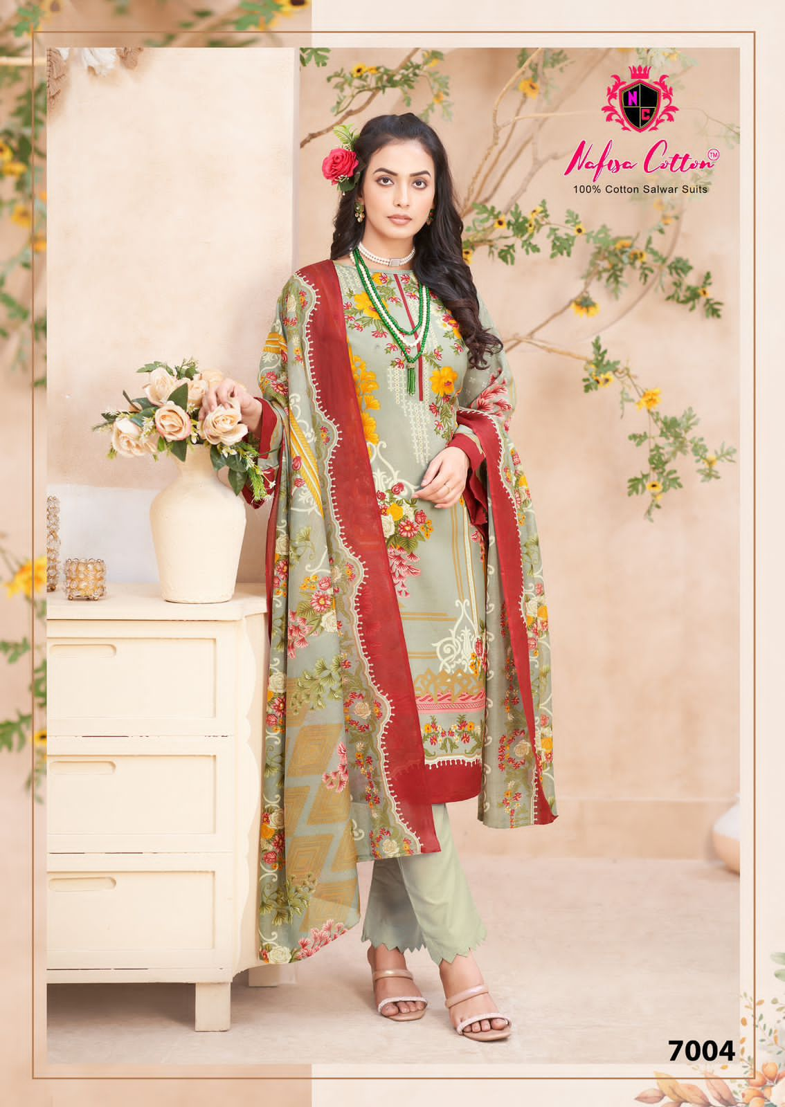 NAFISA COTTON MAHERA VOL 7 LAWN KARACHI SUITS