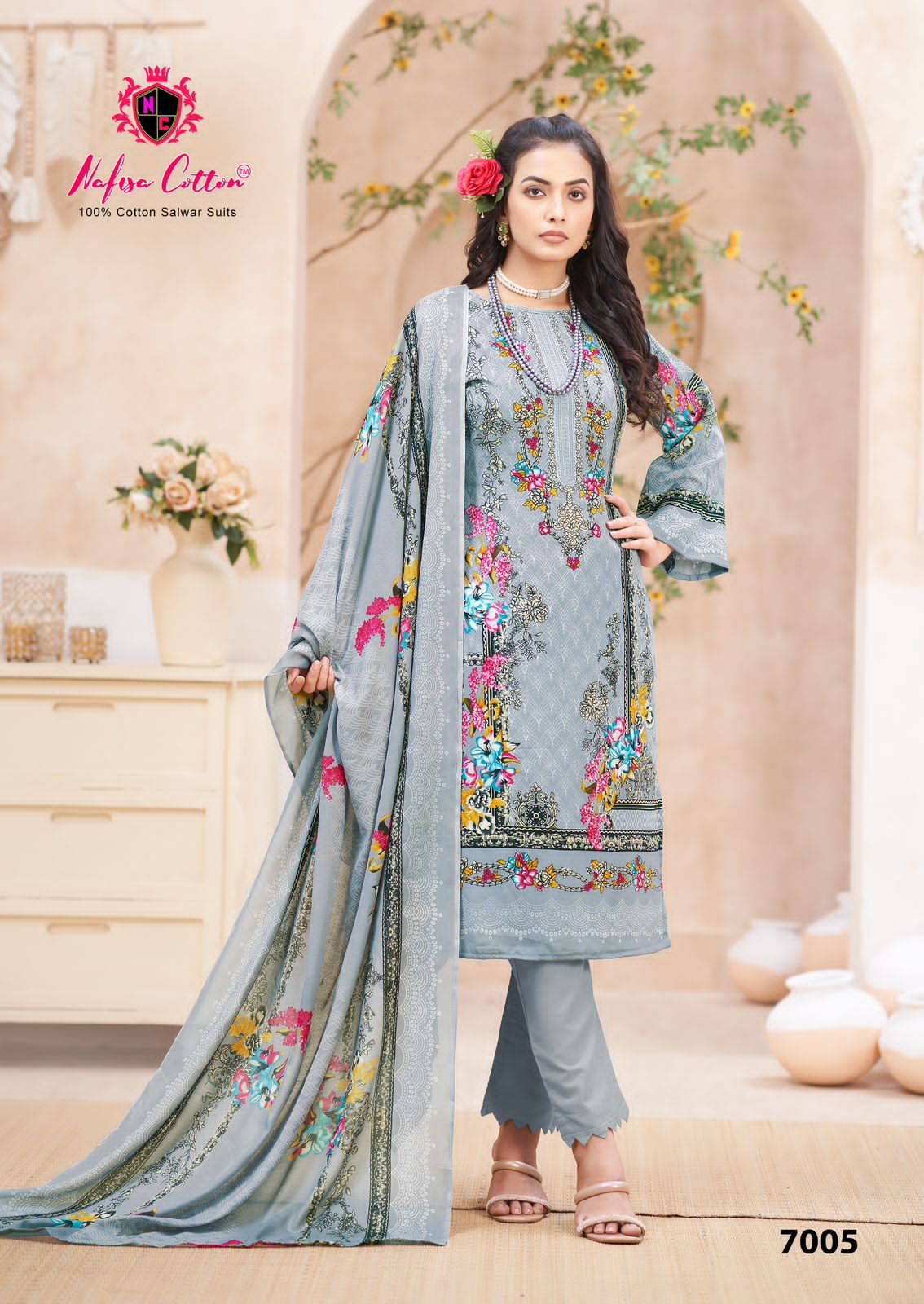 NAFISA COTTON MAHERA VOL 7 LAWN KARACHI SUITS