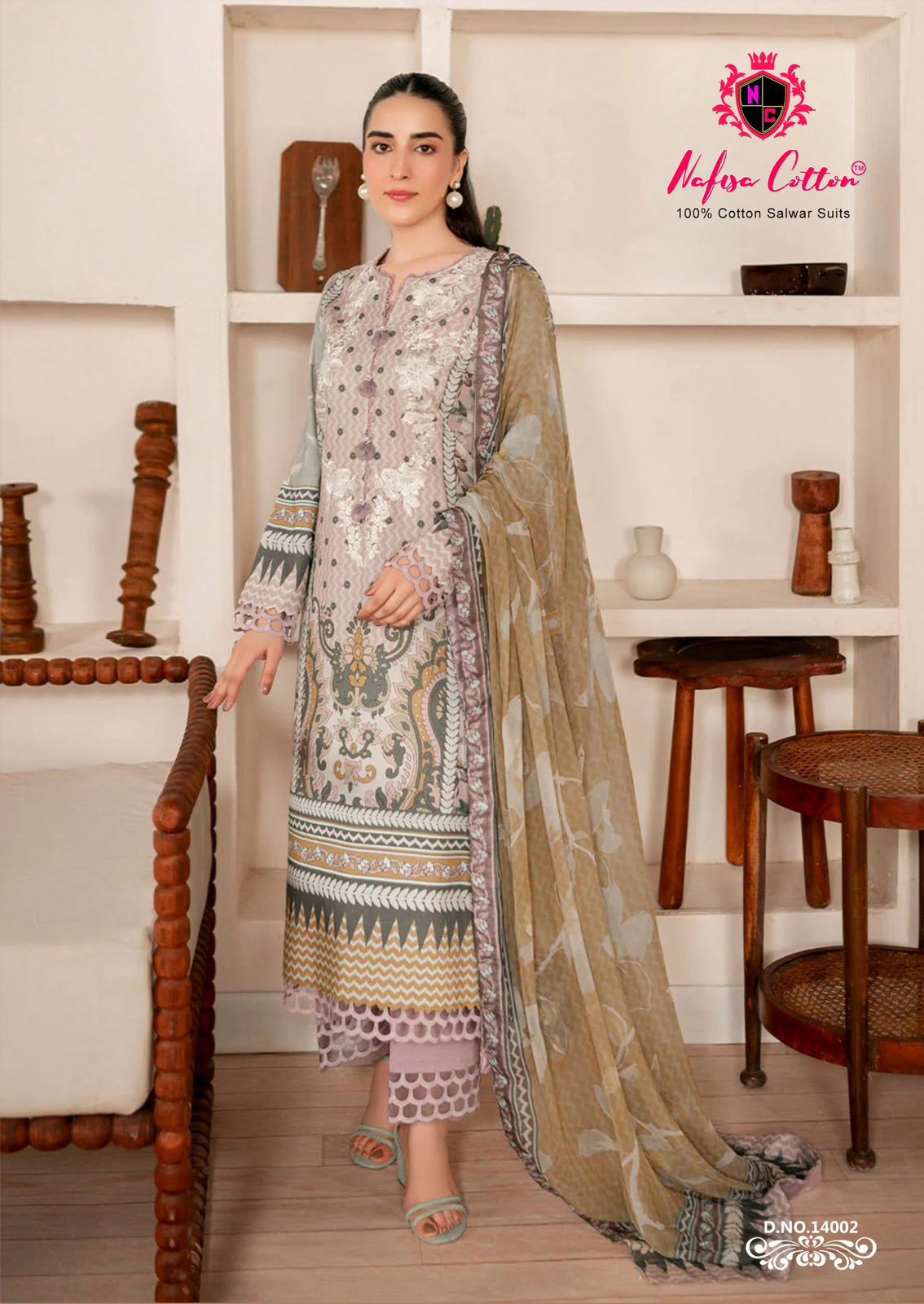 NAFISA COTTON MONSOON VOL 14 COTTON KARACHI SUITS