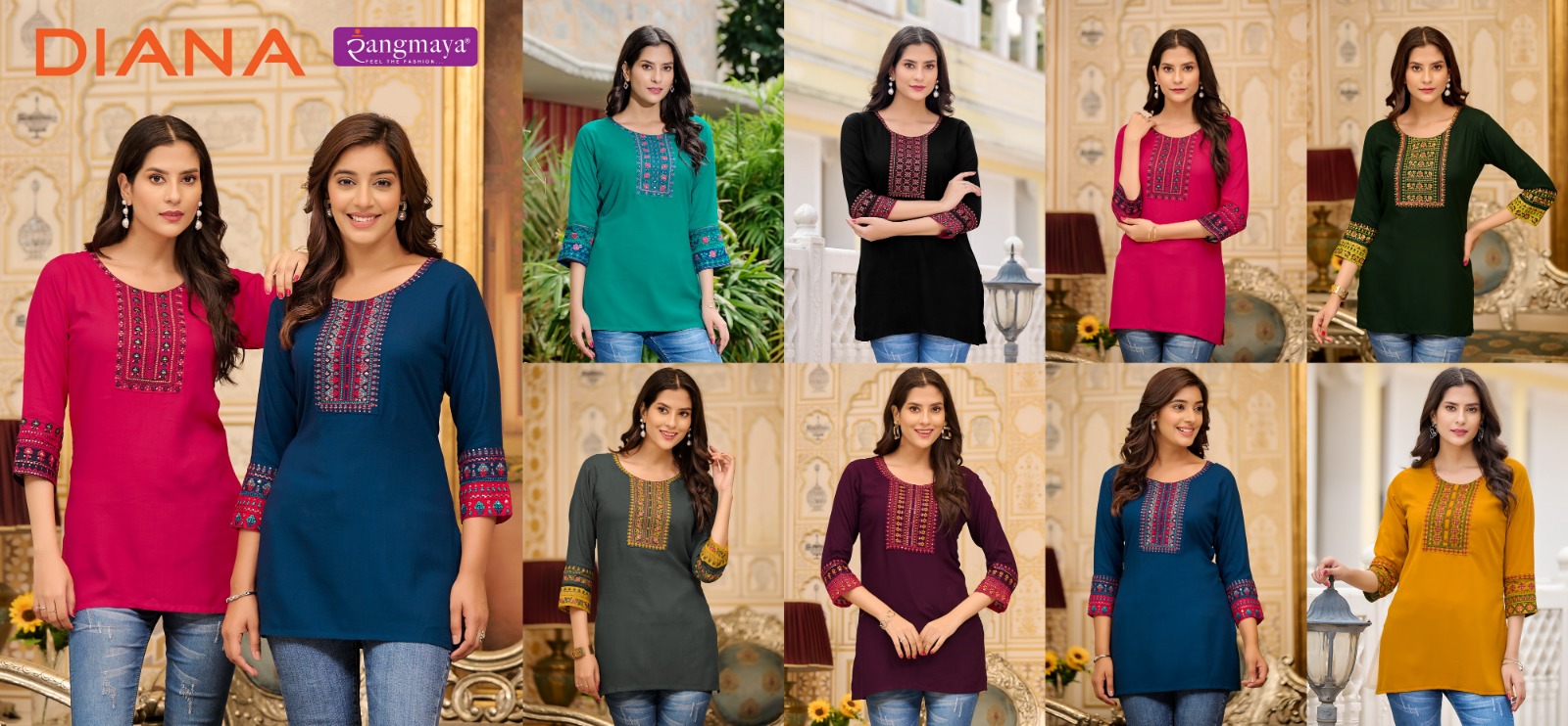 RANGMAYA DIANA SHORT TOP WHOLESALER IN SURAT