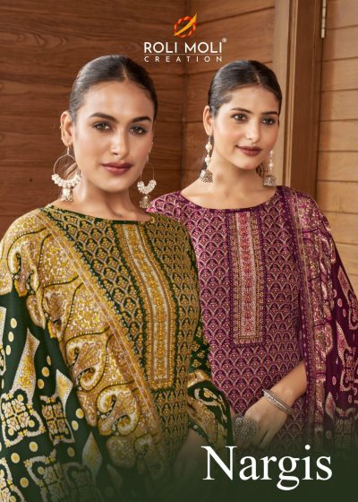 ROLI MOLI CREATION NARGIS PASHMINA SUITS WHOLESALE