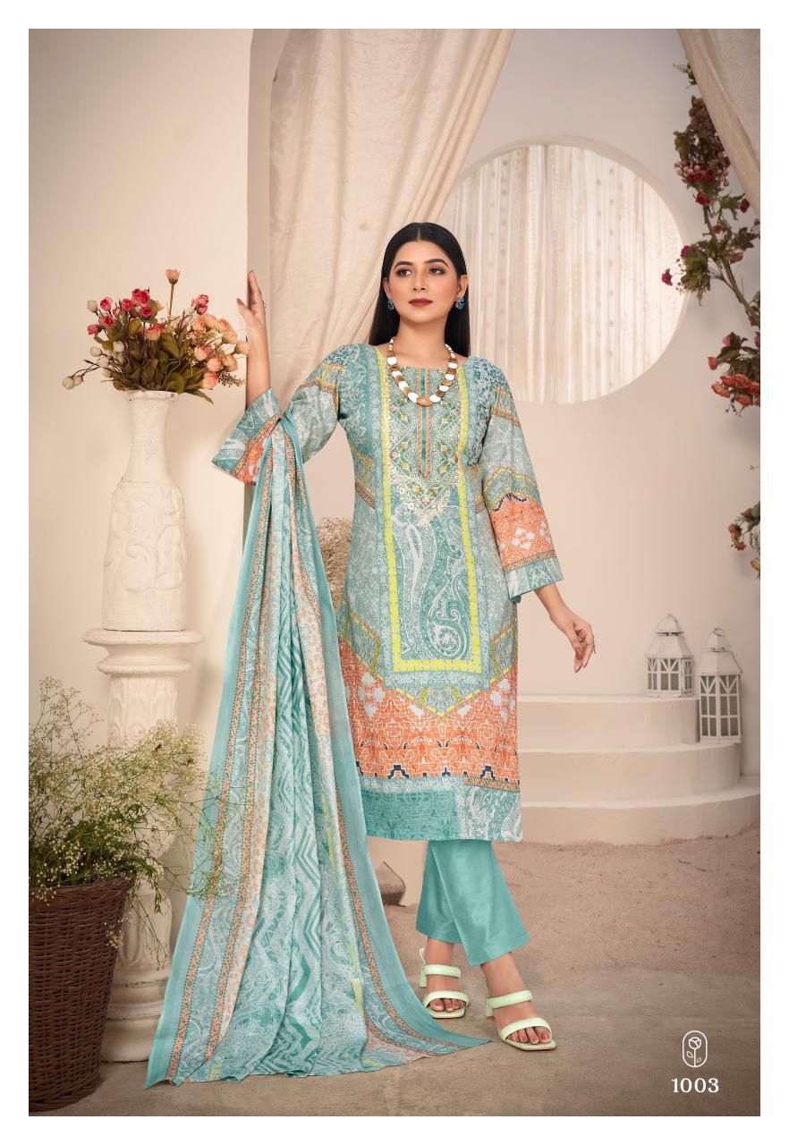 SAANVI TRENDS NAIRA VOL 1 COTTON LAWN SUITS