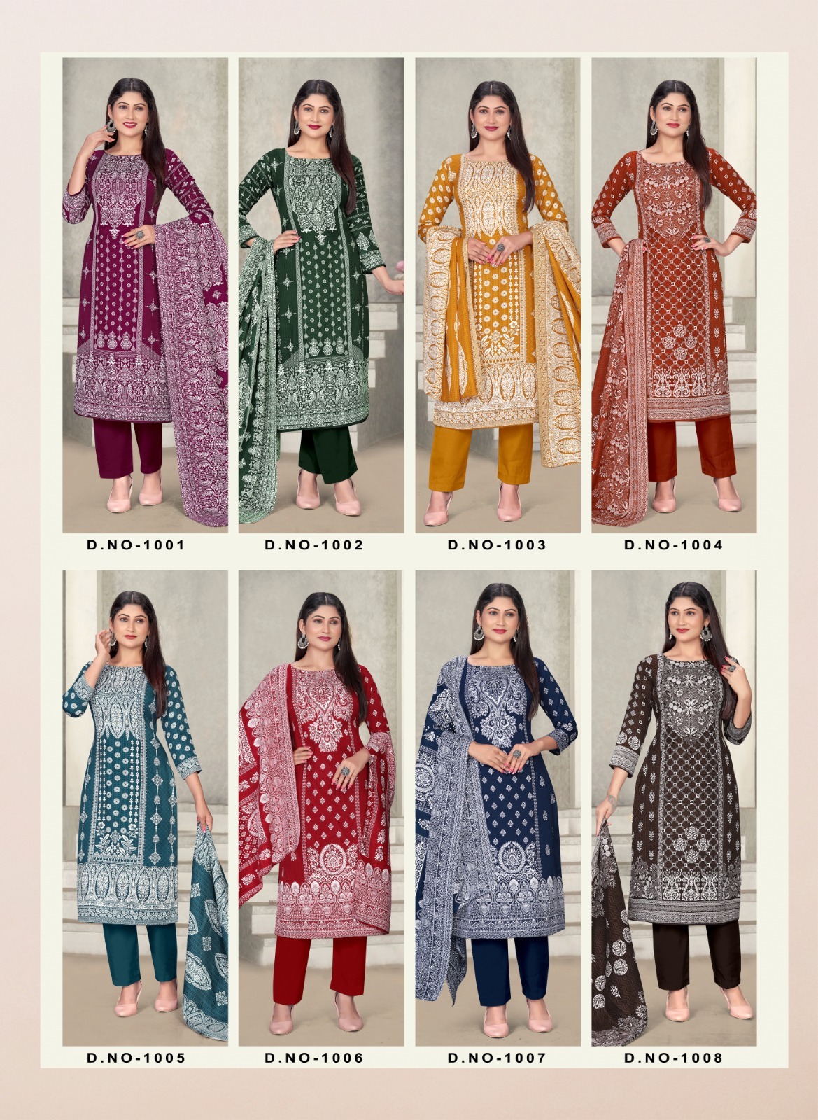 SAT PASHMINA SHWAL SUIT VOL 16 DRESS MATERIALS