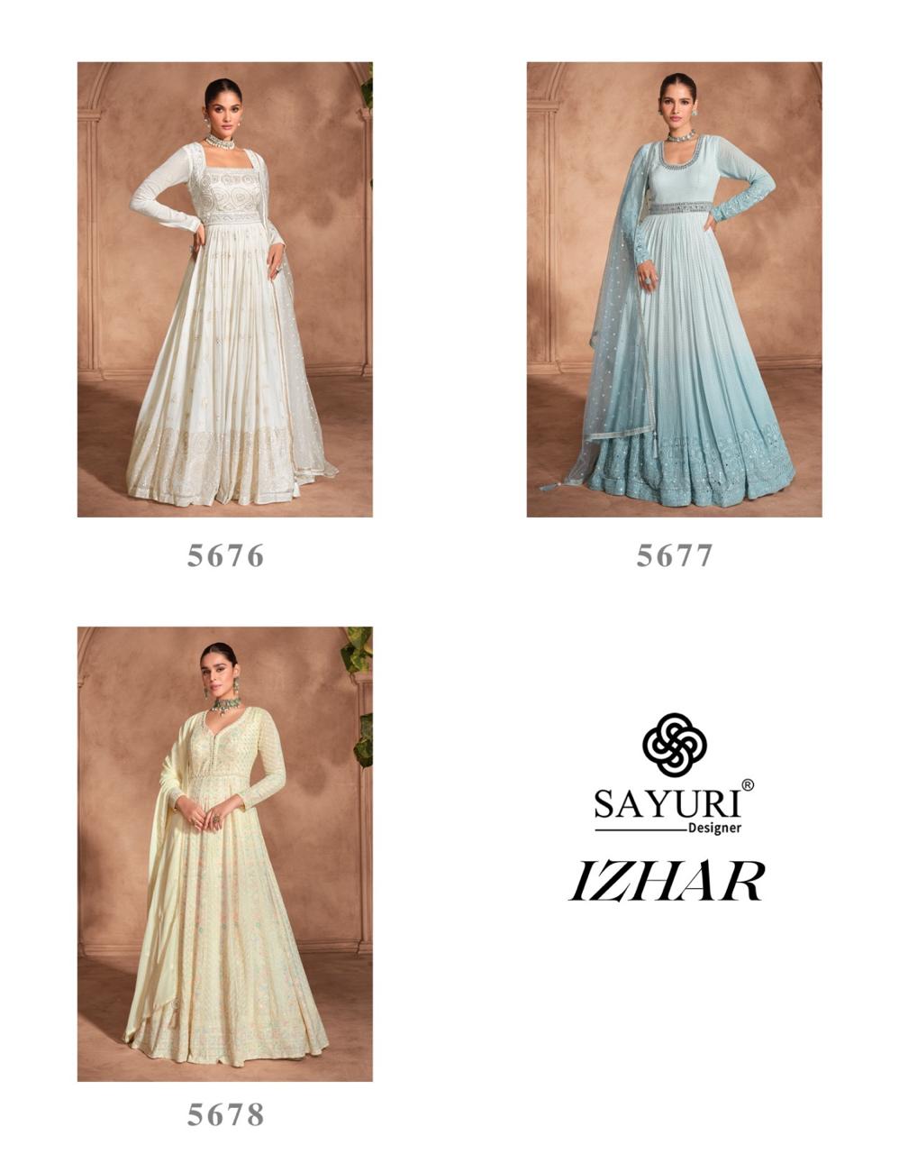 SAYURI DESIGNER IZHAR DESIGNER PARTY WEAR DRESS