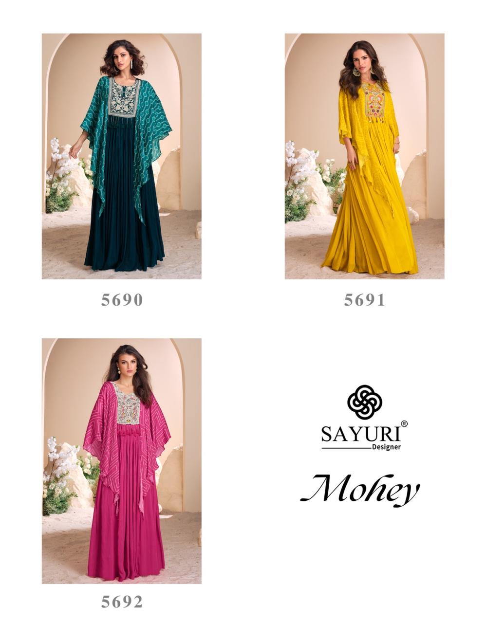 SAYURI DESIGNER MOHEY PARTY WEAR DRESS MANUFACTURER