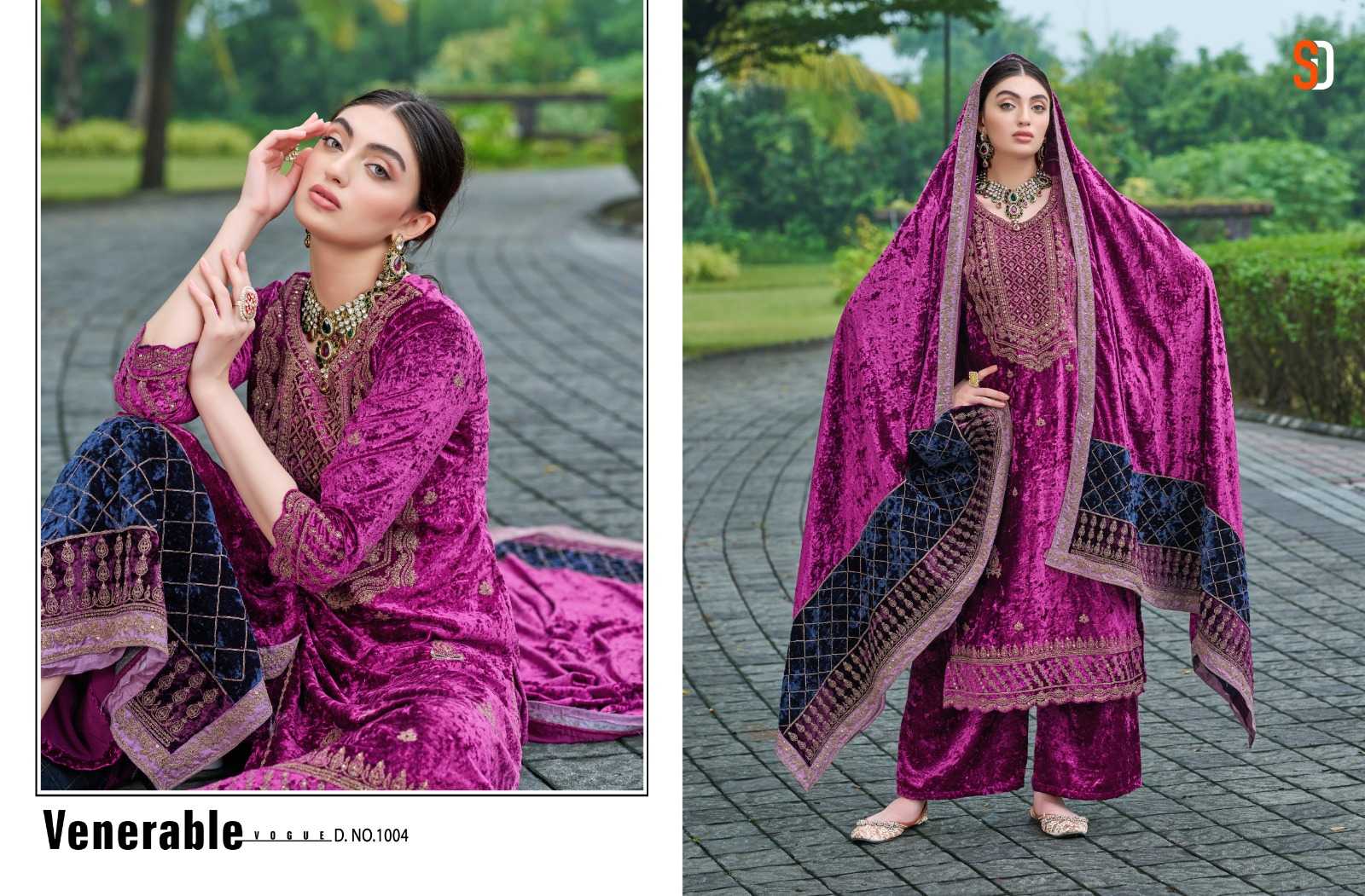 SHRADDHA DESIGNER NOOR PURE VELVET WINTER SUITS