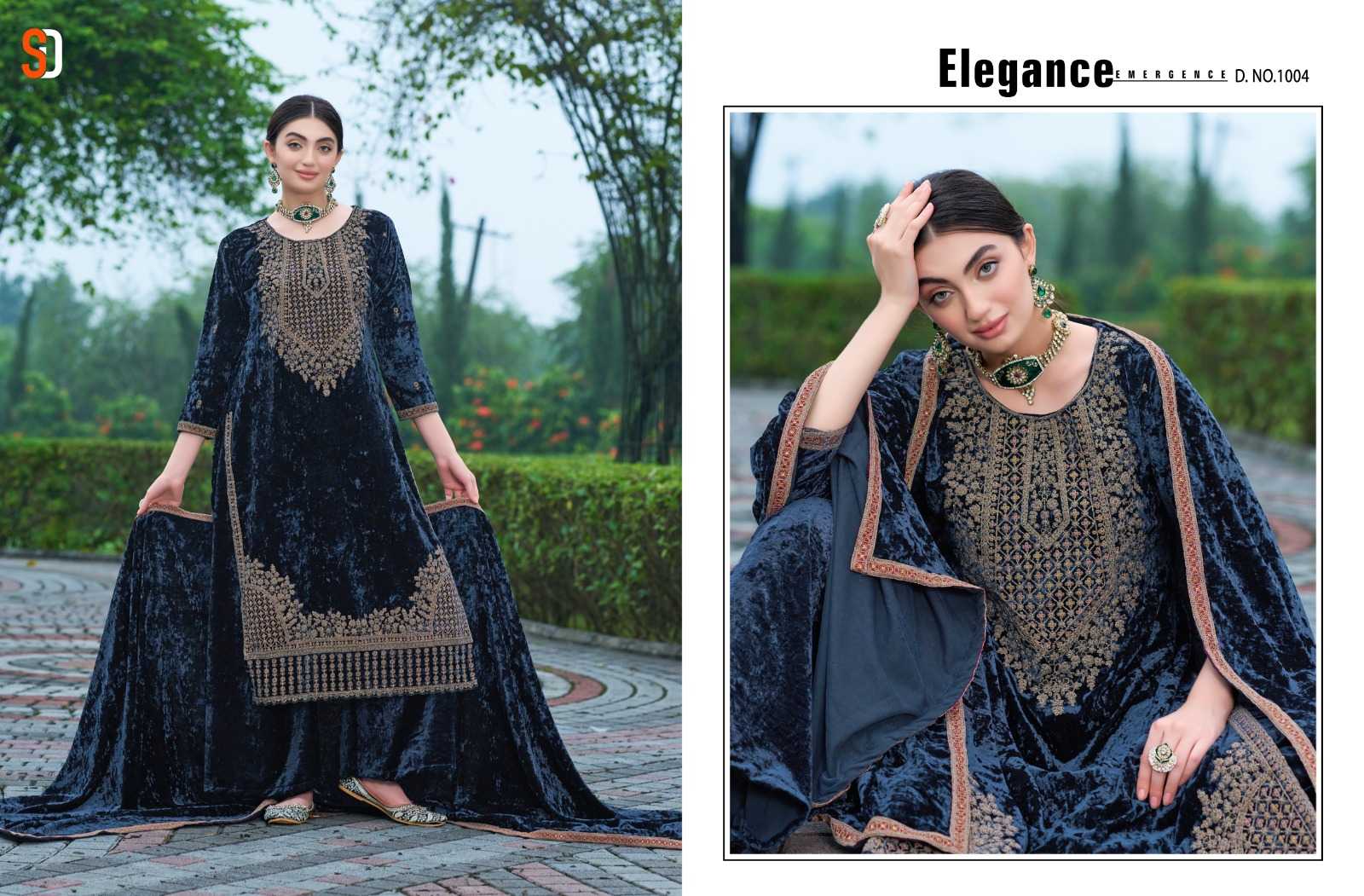 SHRADDHA DESIGNER NOOR PURE VELVET WINTER SUITS