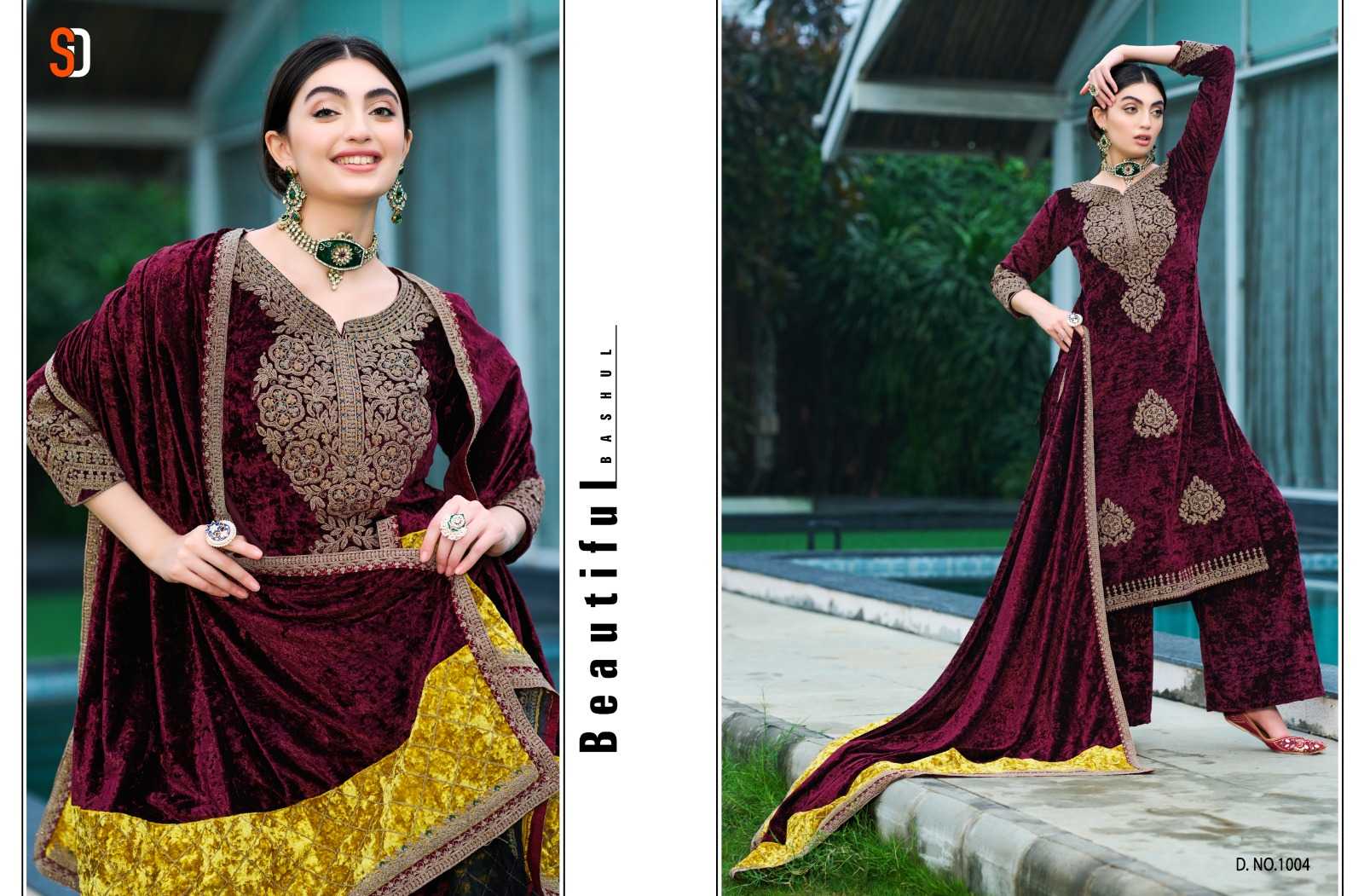 SHRADDHA DESIGNER NOOR PURE VELVET WINTER SUITS