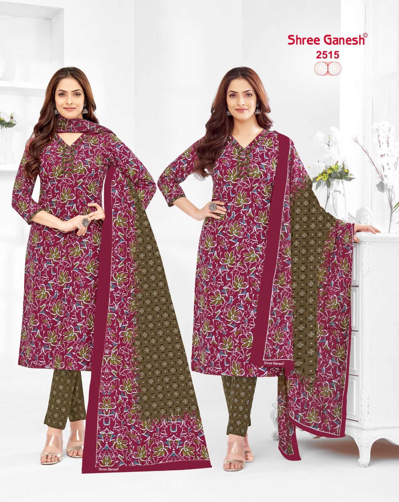 SHREE GANESH SAMAIYRA VOL 15 COTTON PRINTED SALWAR SUITS