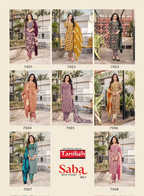 TANIKSH SABA VOL 7 READYMADE KURTI WITH POCKET