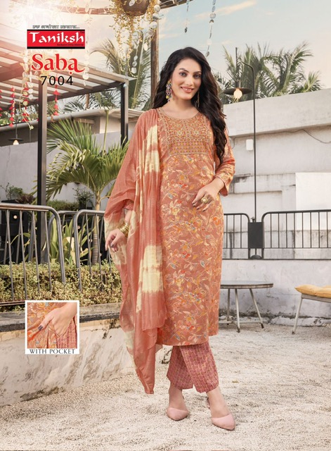 TANIKSH SABA VOL 7 READYMADE KURTI WITH POCKET