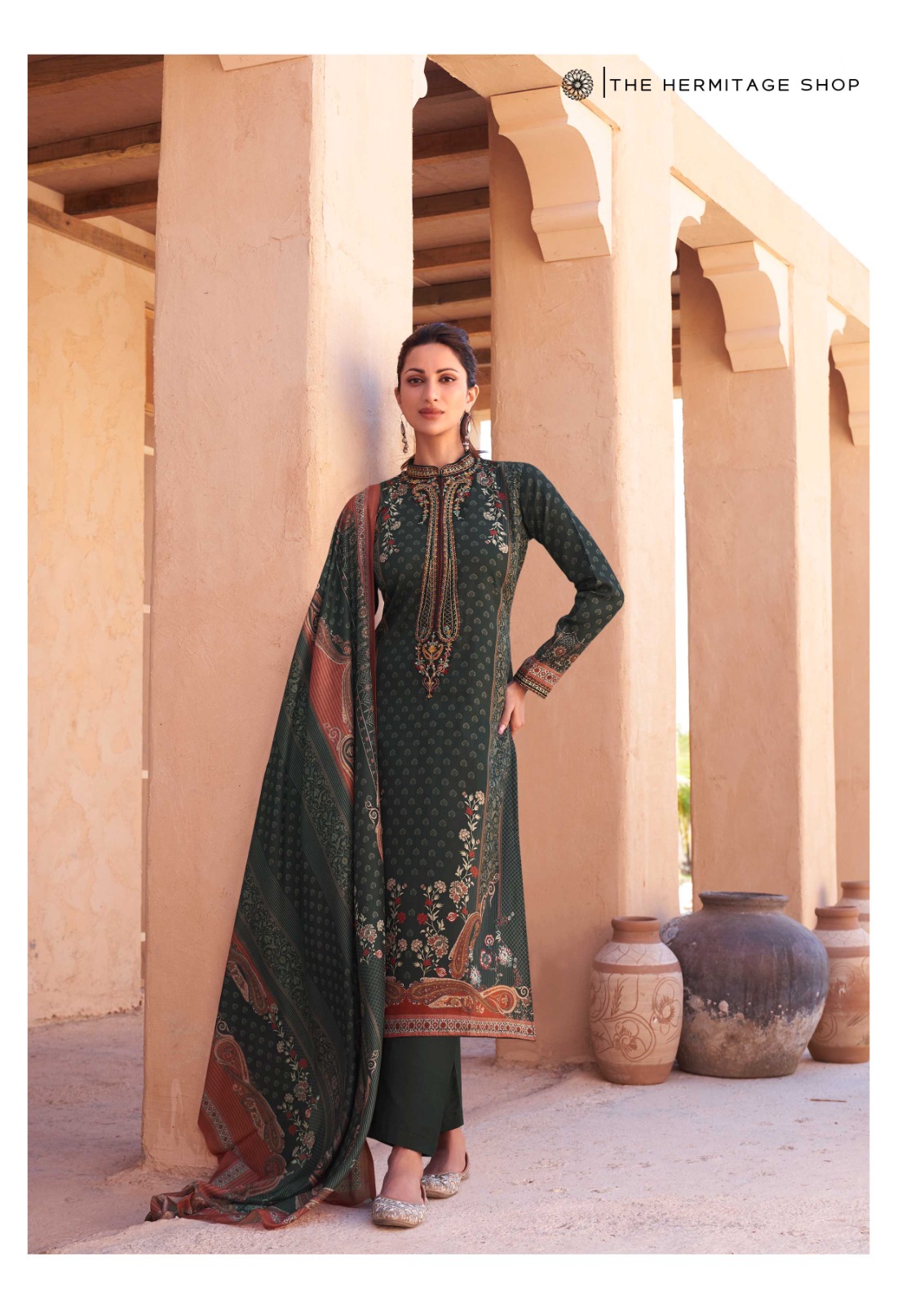 THE HERMITAGE SHOP MEHQADA PURE VISCOSE SALWAR KAMEEZ