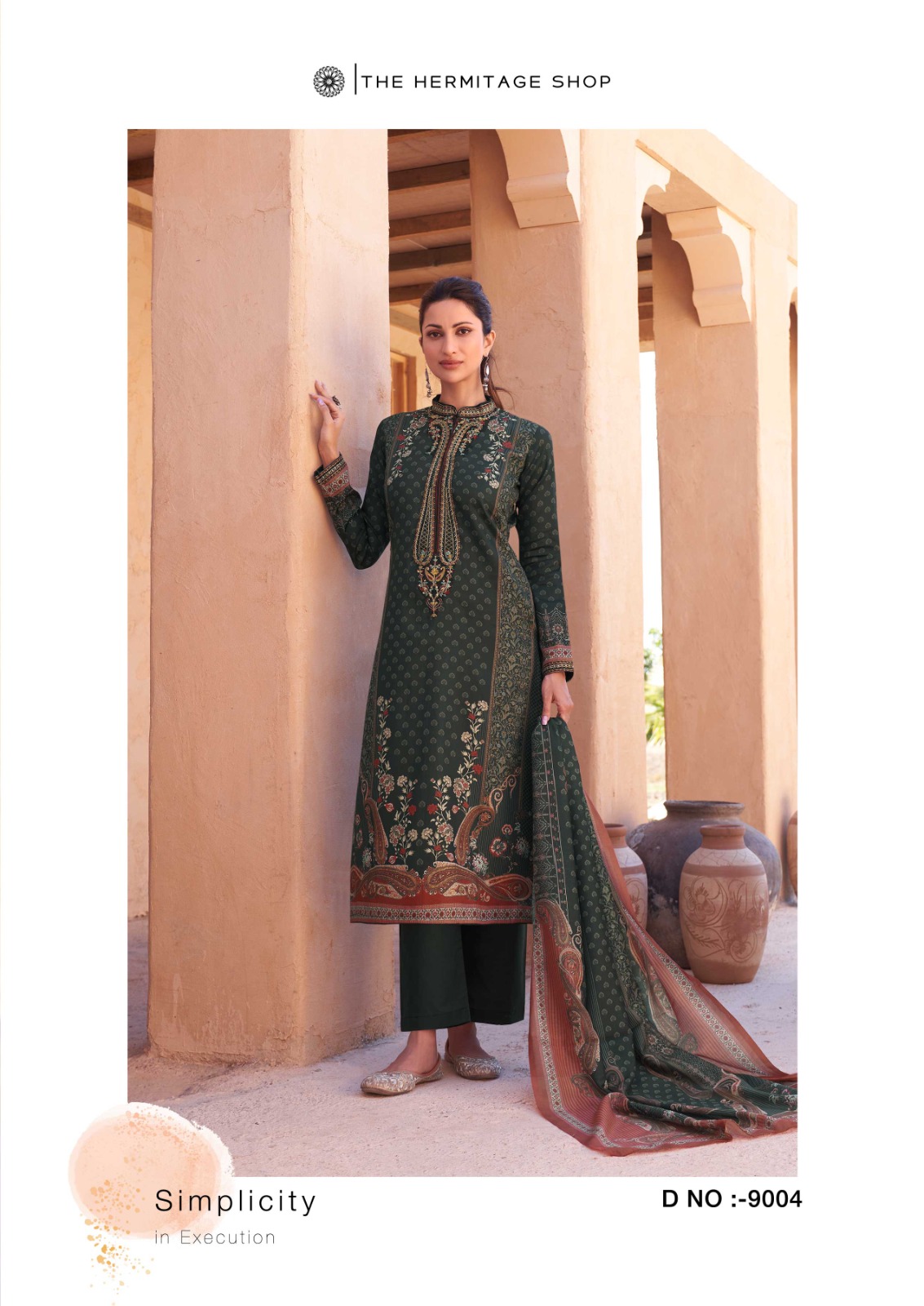 THE HERMITAGE SHOP MEHQADA PURE VISCOSE SALWAR KAMEEZ