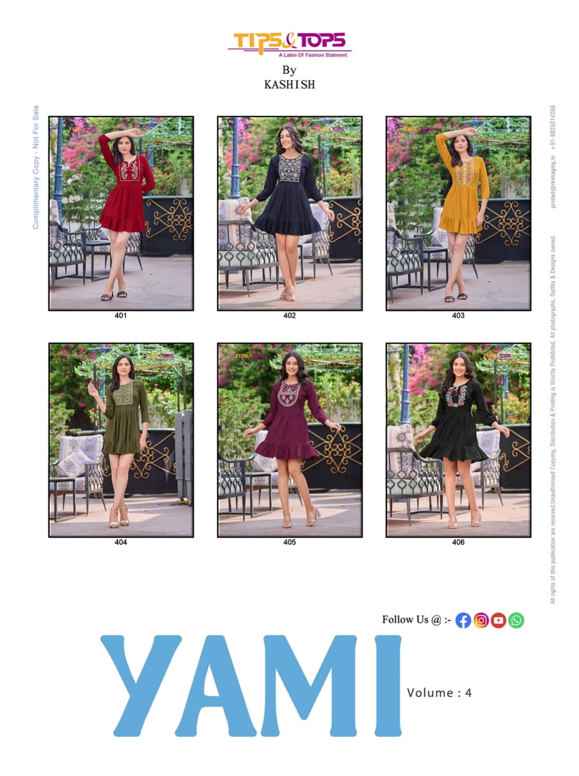 TIPS & TOPS YAMI VOL 4 RAYON FANCY SHORTIES WHOLESALE