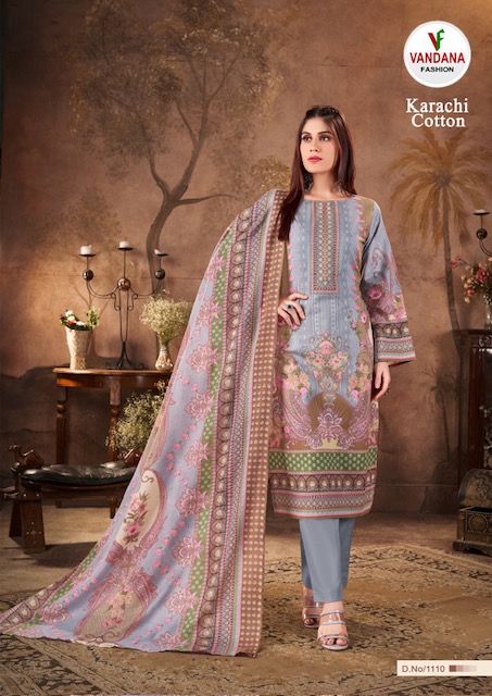 VANDANA FASHION KARACHI COTTON VOL 11 SUITS WHOLESALER