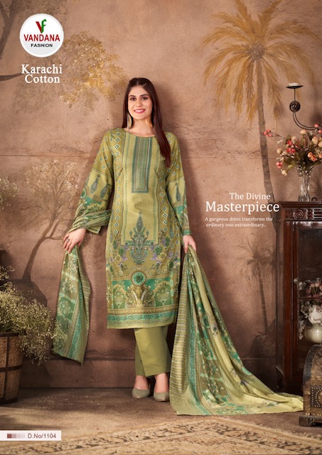 VANDANA FASHION KARACHI COTTON VOL 11 SUITS WHOLESALER