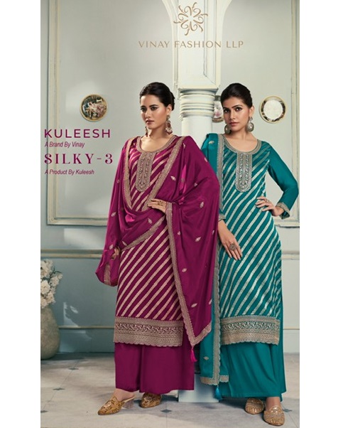 VINAY FASHION KULEESH SILKY 3 SALWAR KAMEEZ