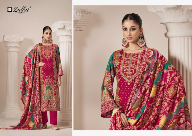 ZULFAT AAYAT VOL 2 REYON HAND WORK SUITS