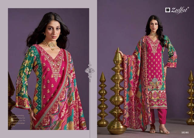 ZULFAT AAYAT VOL 3 PURE VISCOSE REYON SUITS