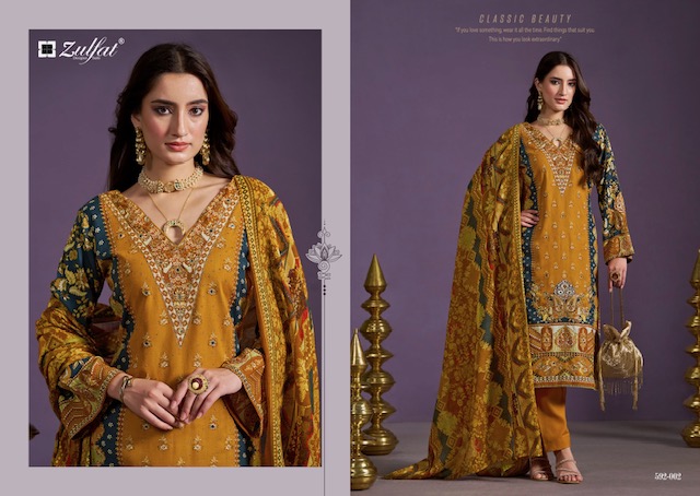 ZULFAT AAYAT VOL 3 PURE VISCOSE REYON SUITS