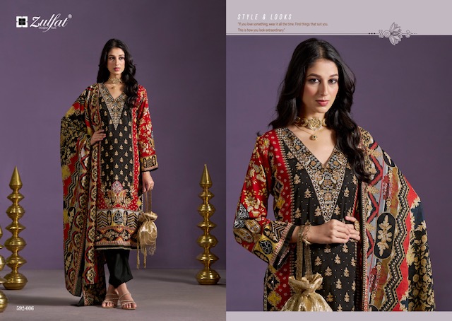 ZULFAT AAYAT VOL 3 PURE VISCOSE REYON SUITS