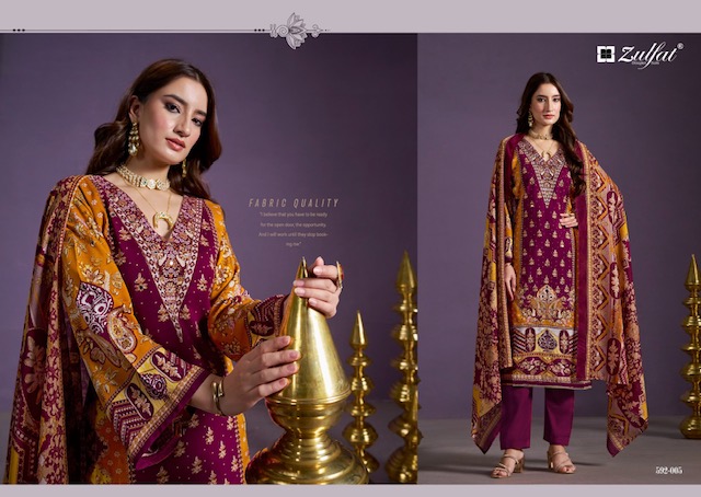 ZULFAT AAYAT VOL 3 PURE VISCOSE REYON SUITS