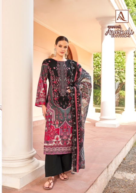 ALOK SUITS ANARKALI EDITION 3 PURE CAMBRIC COTTON SUITS