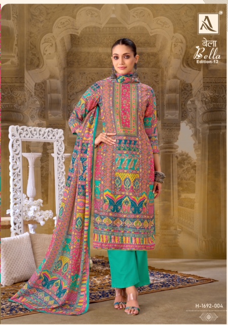 ALOK SUITS BELLA EDITION 12 SUITS LATEST CATALOGUE