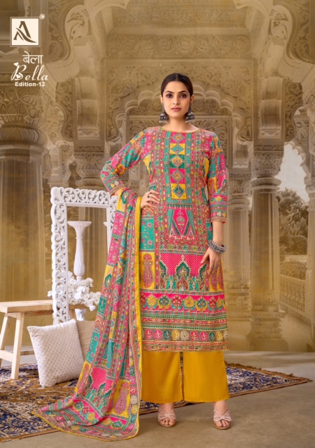 ALOK SUITS BELLA EDITION 12 SUITS LATEST CATALOGUE