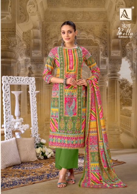 ALOK SUITS BELLA EDITION 12 SUITS LATEST CATALOGUE