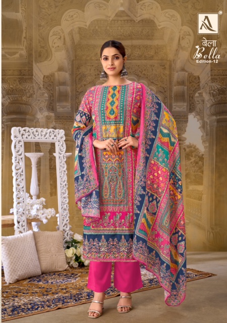 ALOK SUITS BELLA EDITION 12 SUITS LATEST CATALOGUE